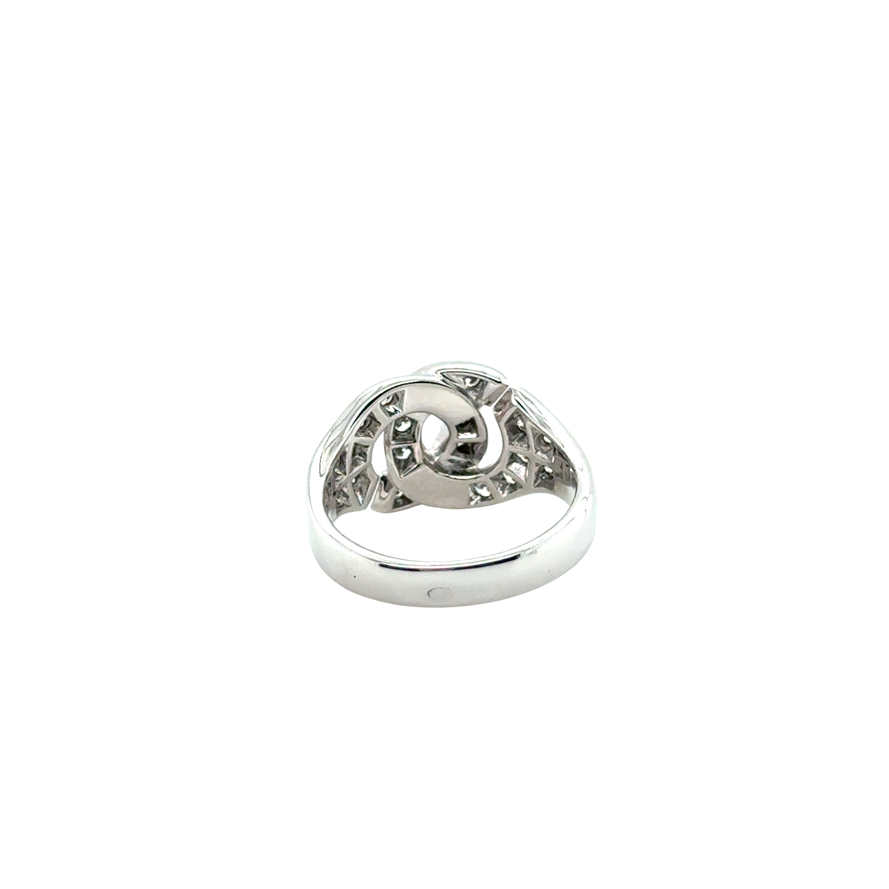 DINH VAN - Bague « Menottes » Moyen Modèle - Or blanc et Diamants