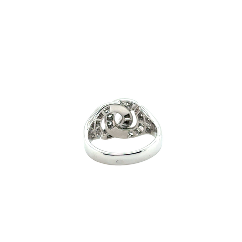 DINH VAN - Bague « Menottes » Moyen Modèle - Or blanc et Diamants