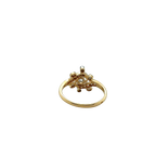 Art Nouveau - Bague deux ors et Diamants