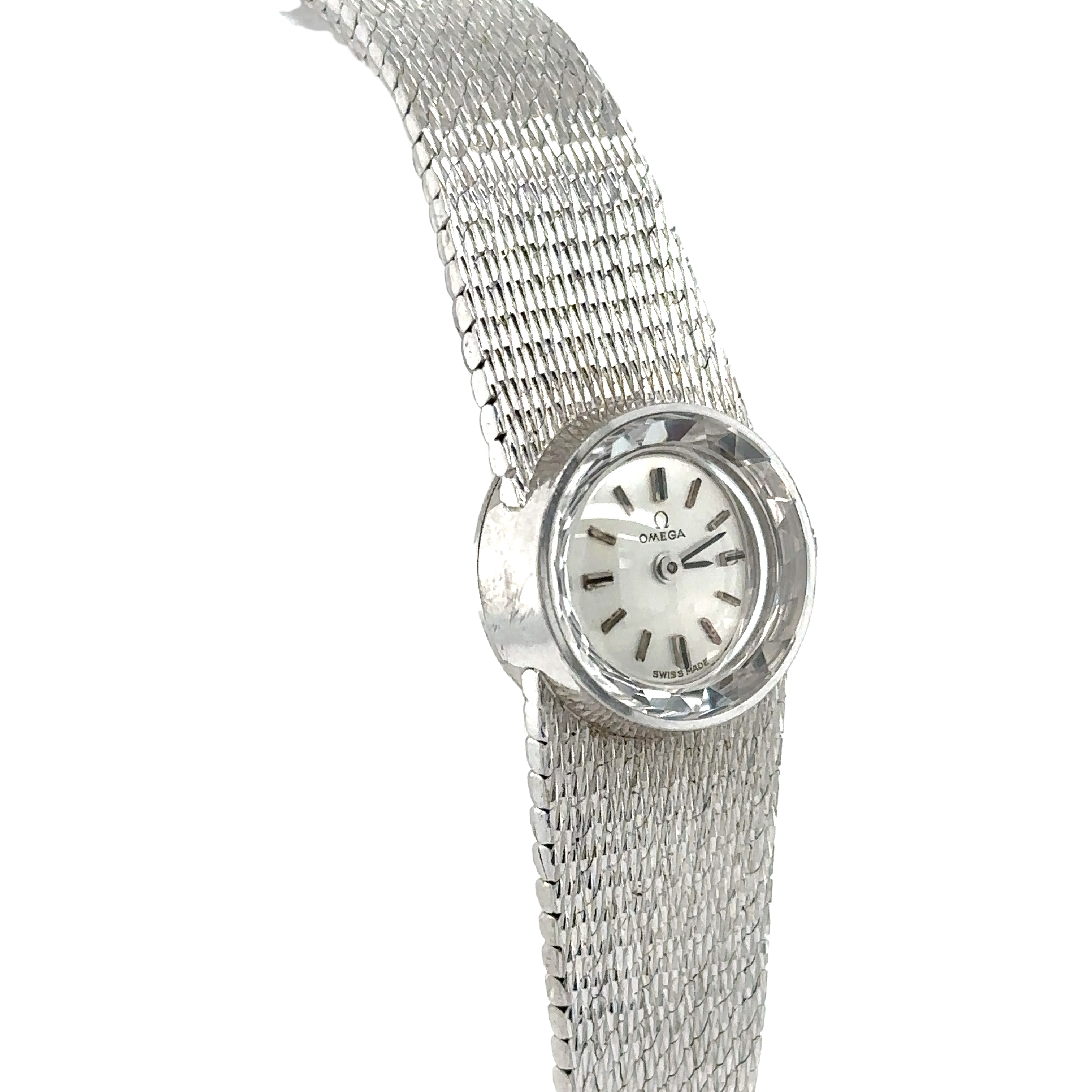 OMEGA - Montre femme en Or Blanc