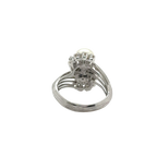 Bague Toi et Moi - Or Blanc - Perles de culture et Diamants