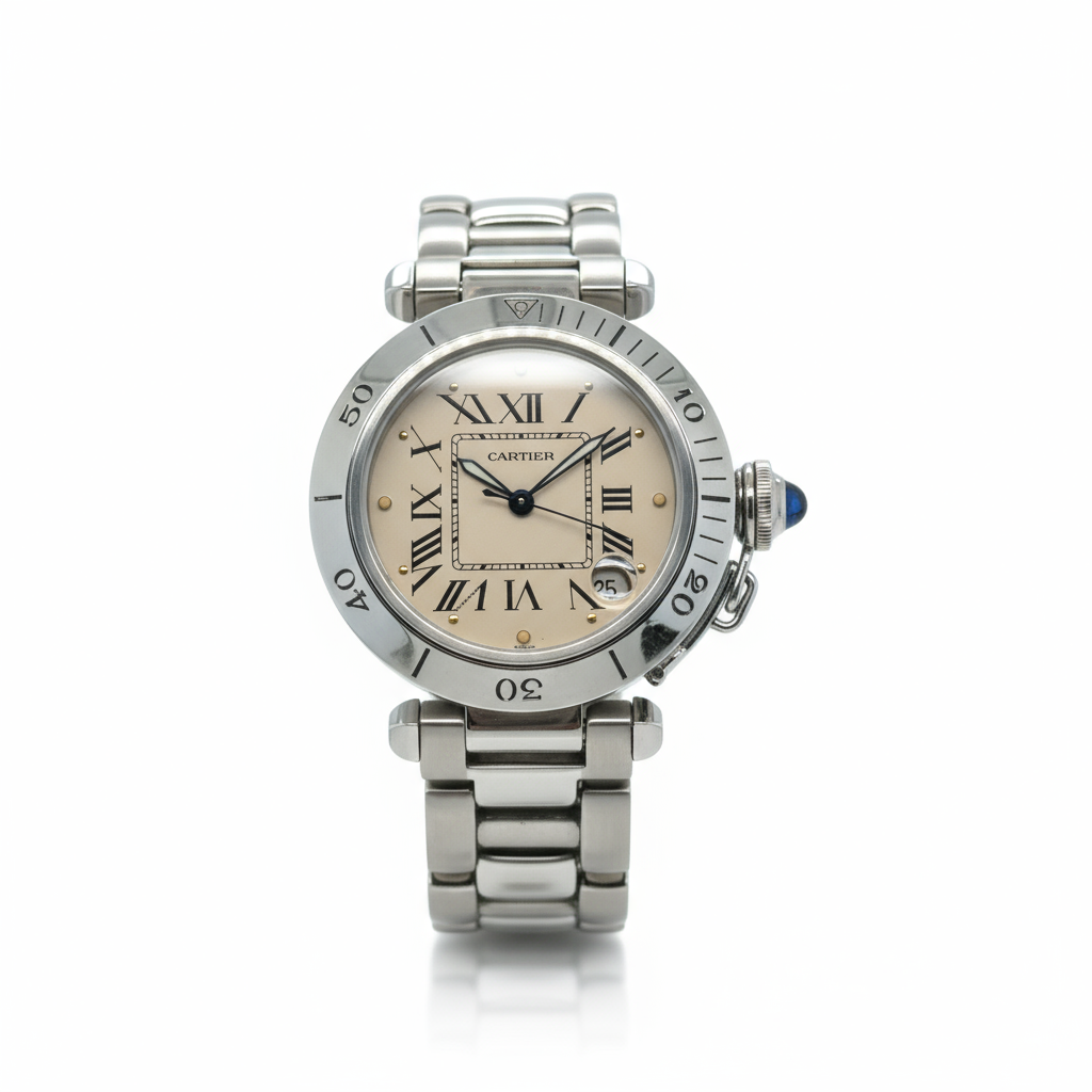 Cartier - Montre Pasha - Acier - 35 mm