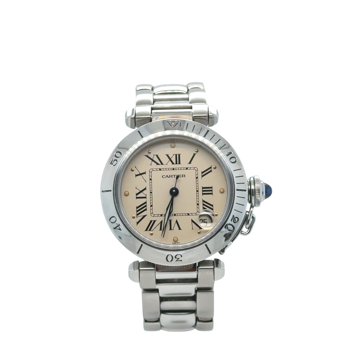 Cartier - Montre Pasha - Acier - 35 mm