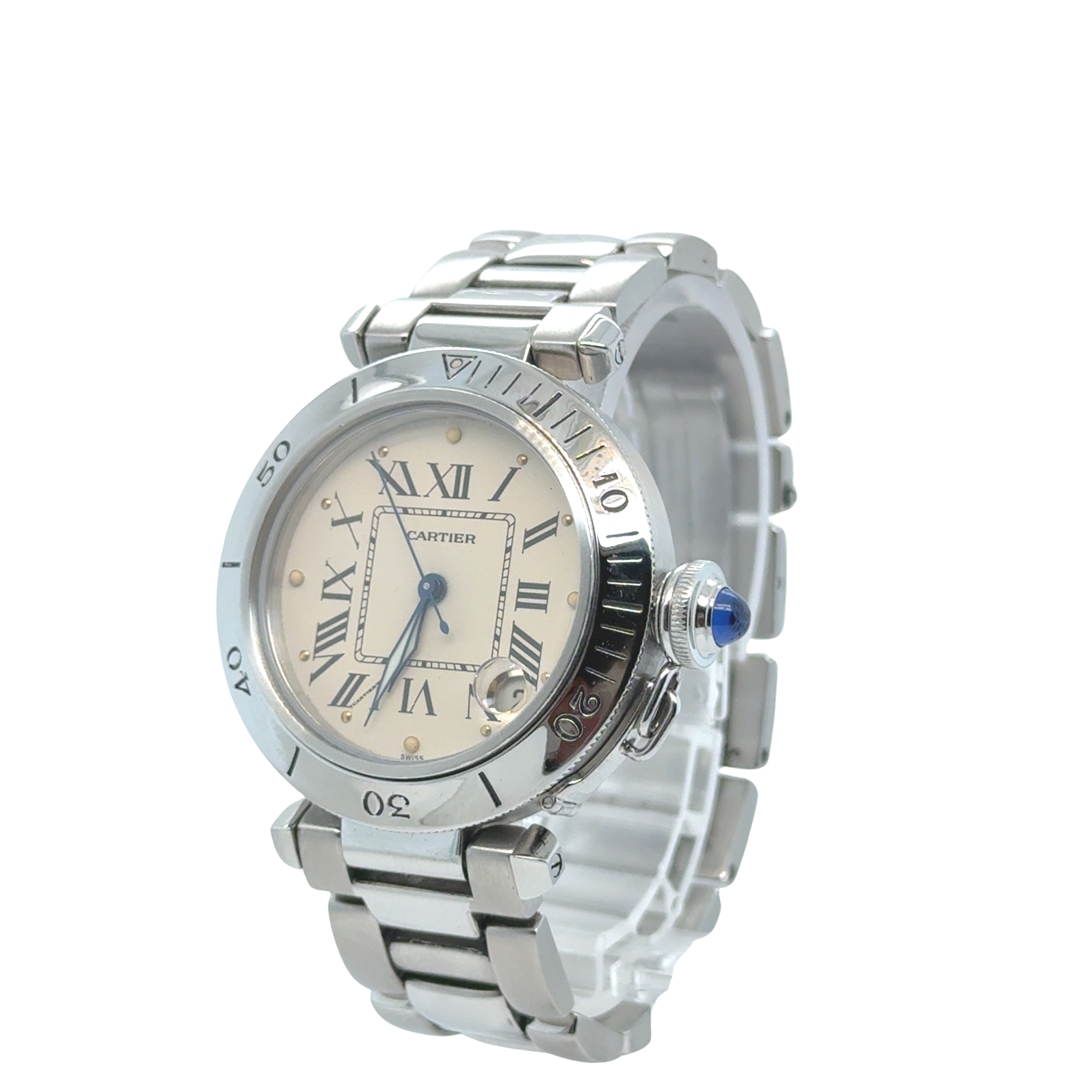 Cartier - Montre Pasha - Acier - 35 mm