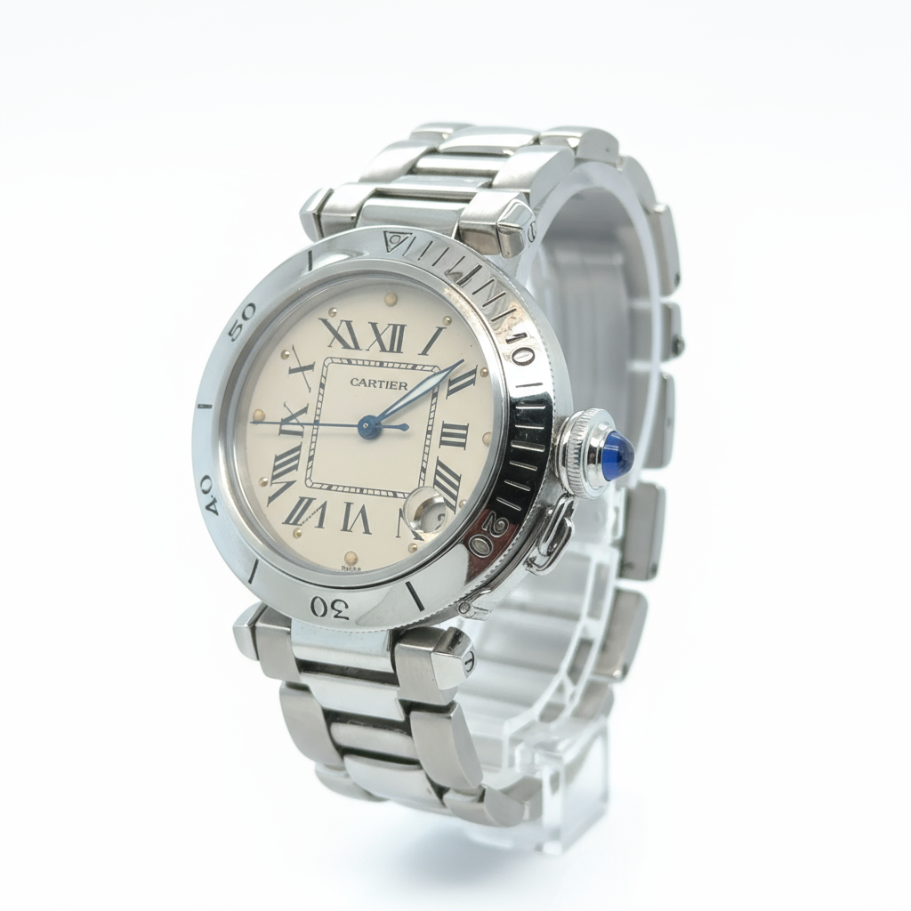 Cartier - Montre Pasha - Acier - 35 mm