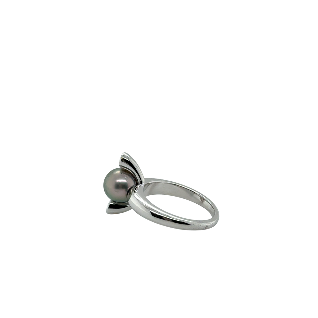 Bague Or Blanc - Perles de Tahiti et Diamants