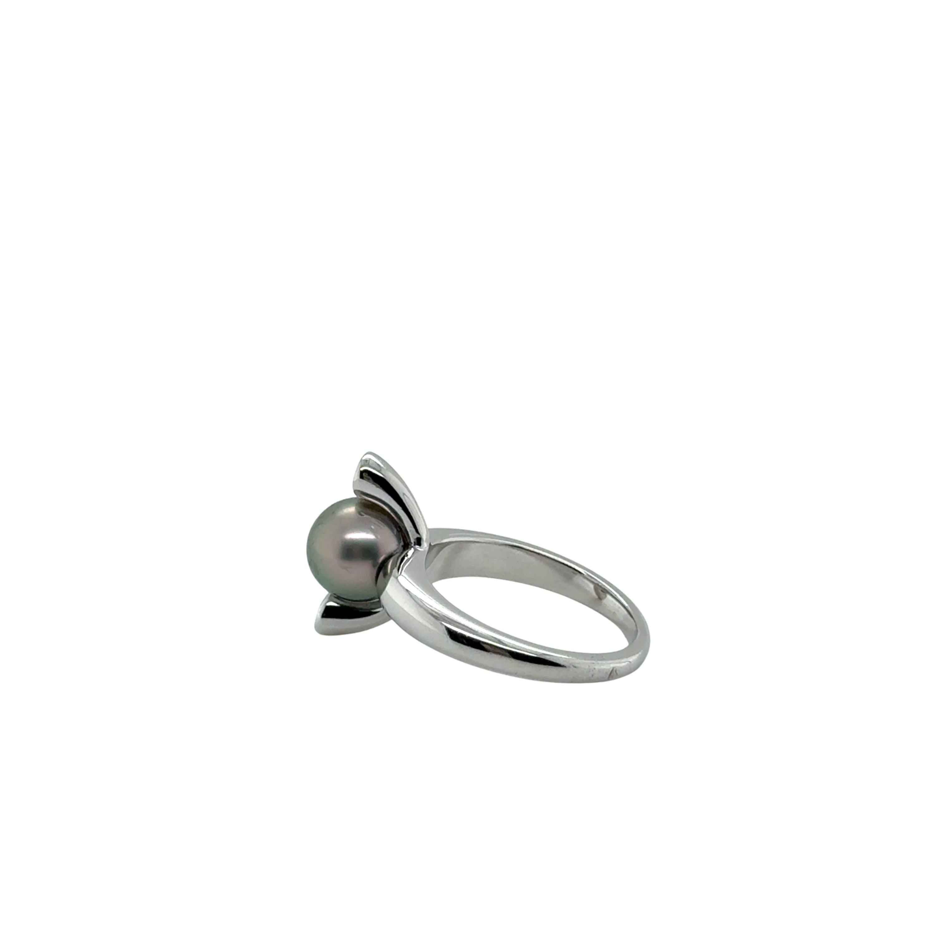 Bague Or Blanc - Perles de Tahiti et Diamants