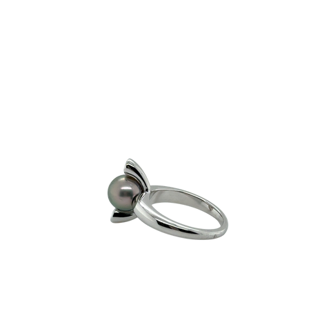 Bague Or Blanc - Perles de Tahiti et Diamants