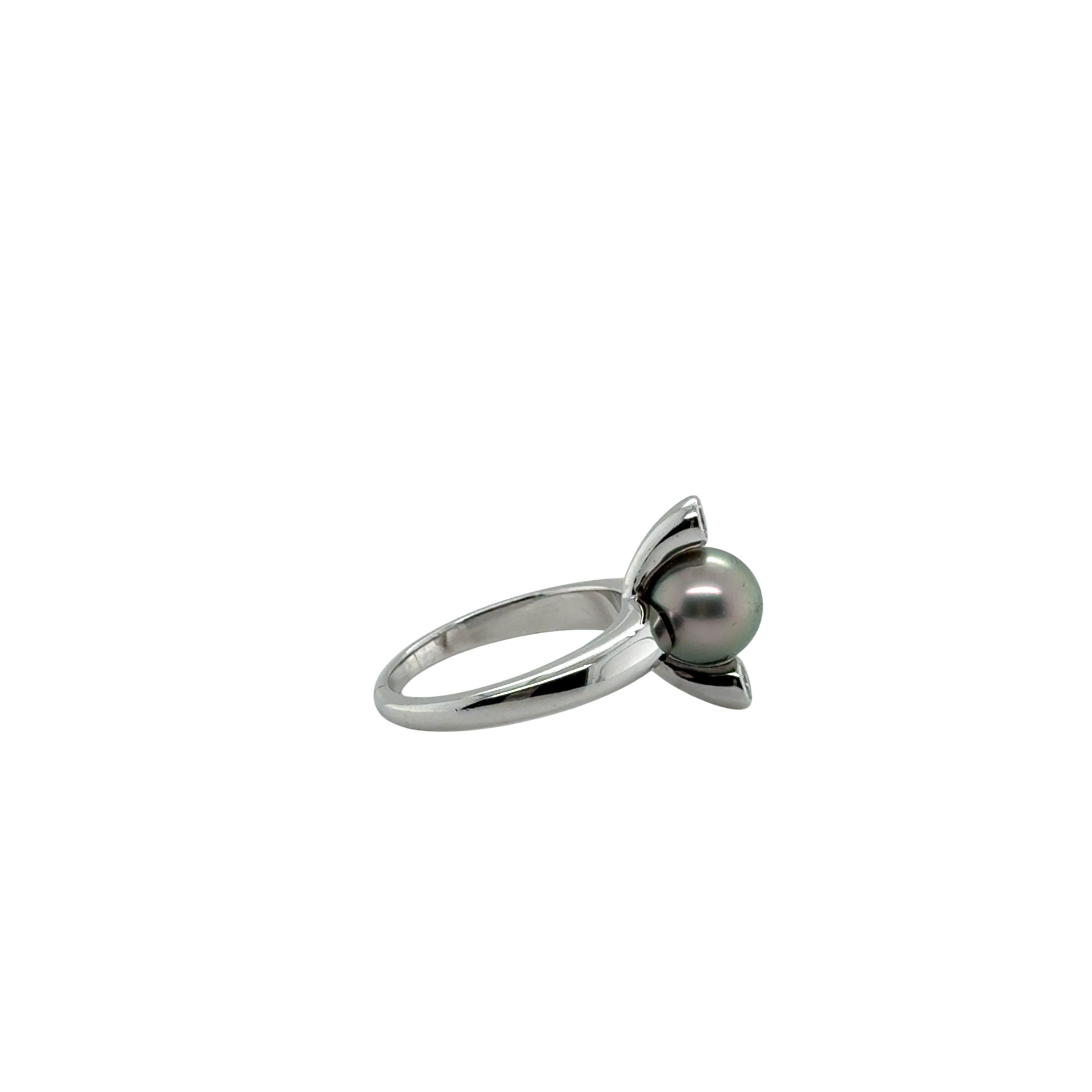 Bague Or Blanc - Perles de Tahiti et Diamants