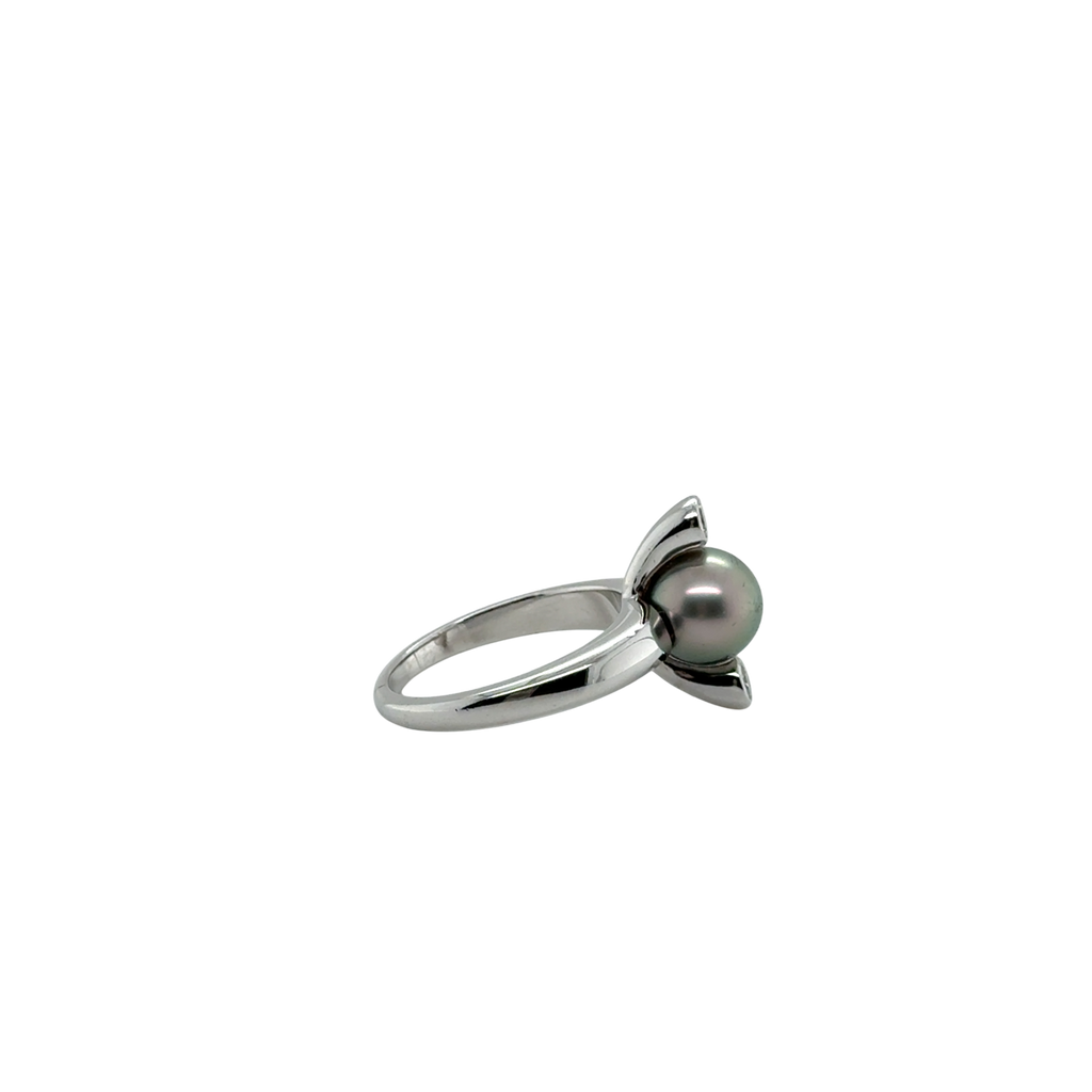 Bague Or Blanc - Perles de Tahiti et Diamants