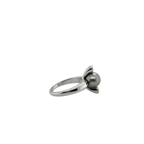 Bague Or Blanc - Perles de Tahiti et Diamants