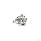 Bague or blanc et platine - Diamants
