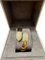 CHAUMET - Bracelet Or jaune et Diamants - Modèle « Plume »