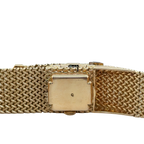 Bracelet Montre Ruban Tressé - Or jaune et Diamants