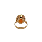 Bague Or Jaune - Quartz Fumé