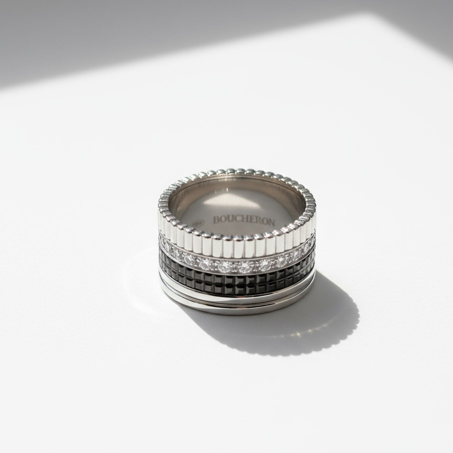 Boucheron - Bague quatre Black édition Large