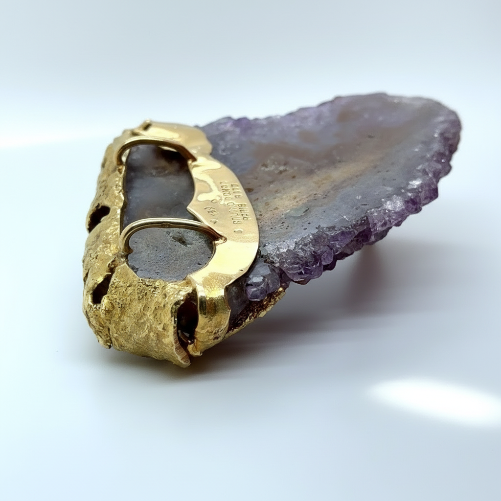 Roland Schad - Pendentif Or jaune et améthyste