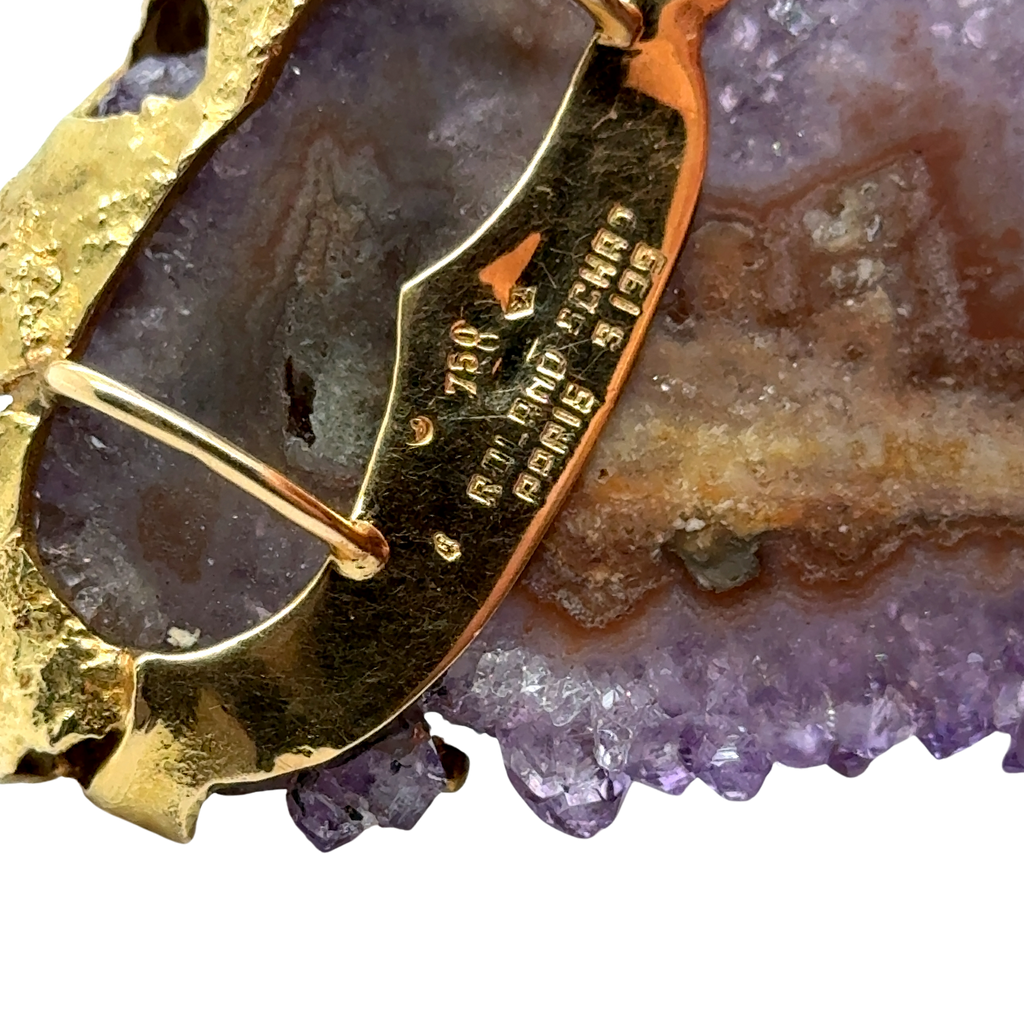 Roland Schad - Pendentif Or jaune et améthyste