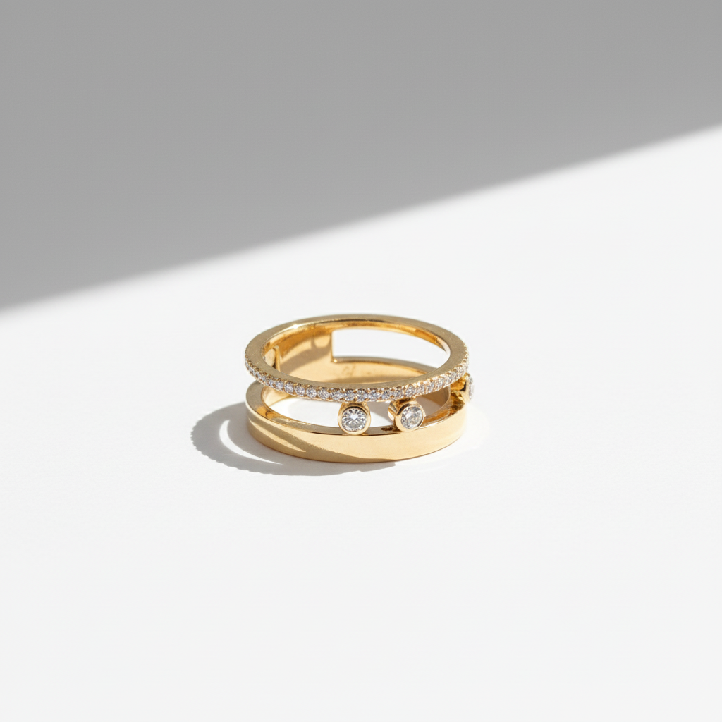 Messika - Bague Move Romane - Or jaune et diamants