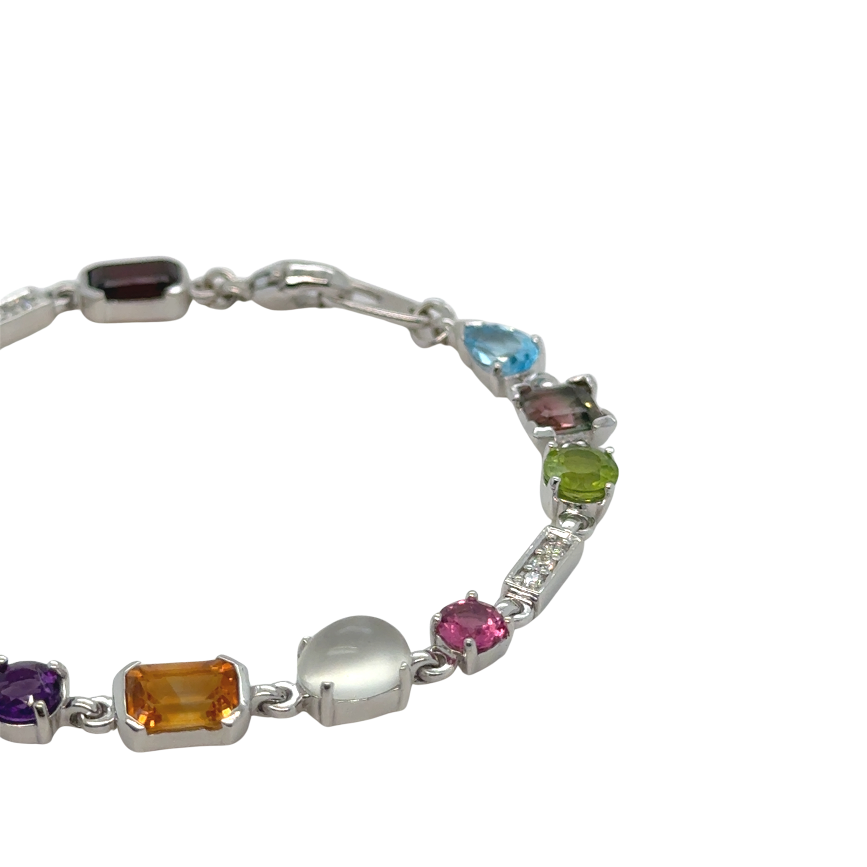 Bracelet Tutti frutti Or blanc