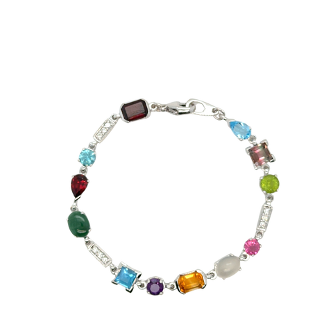 Bracelet Tutti frutti Or blanc