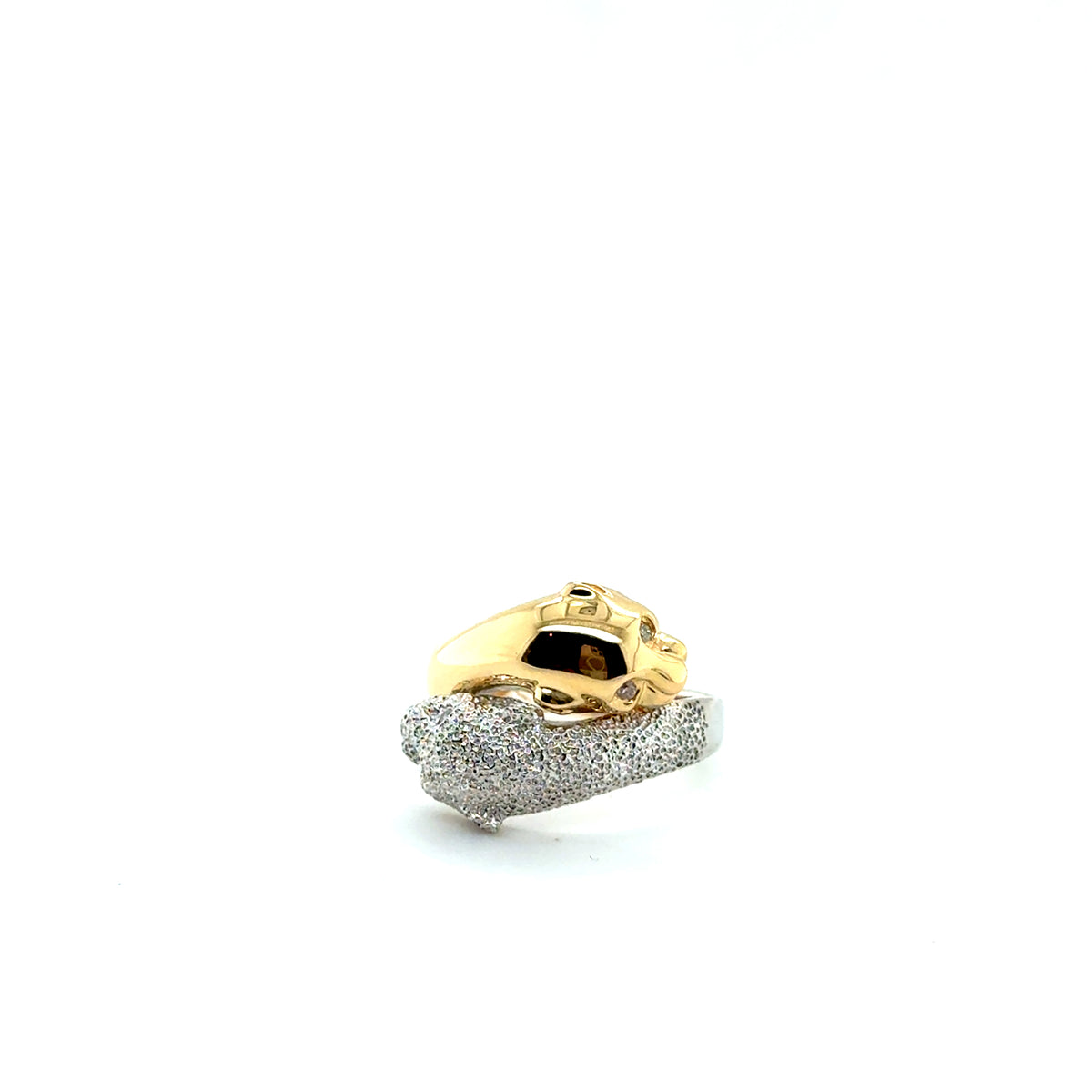 Bague Panthère Deux ors et Diamants
