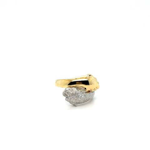 Bague Panthère Deux ors et Diamants