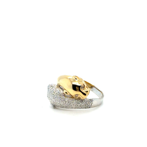 Bague Panthère Deux ors et Diamants