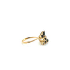 Bague Vintage Or Jaune - Saphirs et Diamants