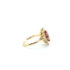 Bague Marquise Or jaune - Rubis et Diamants