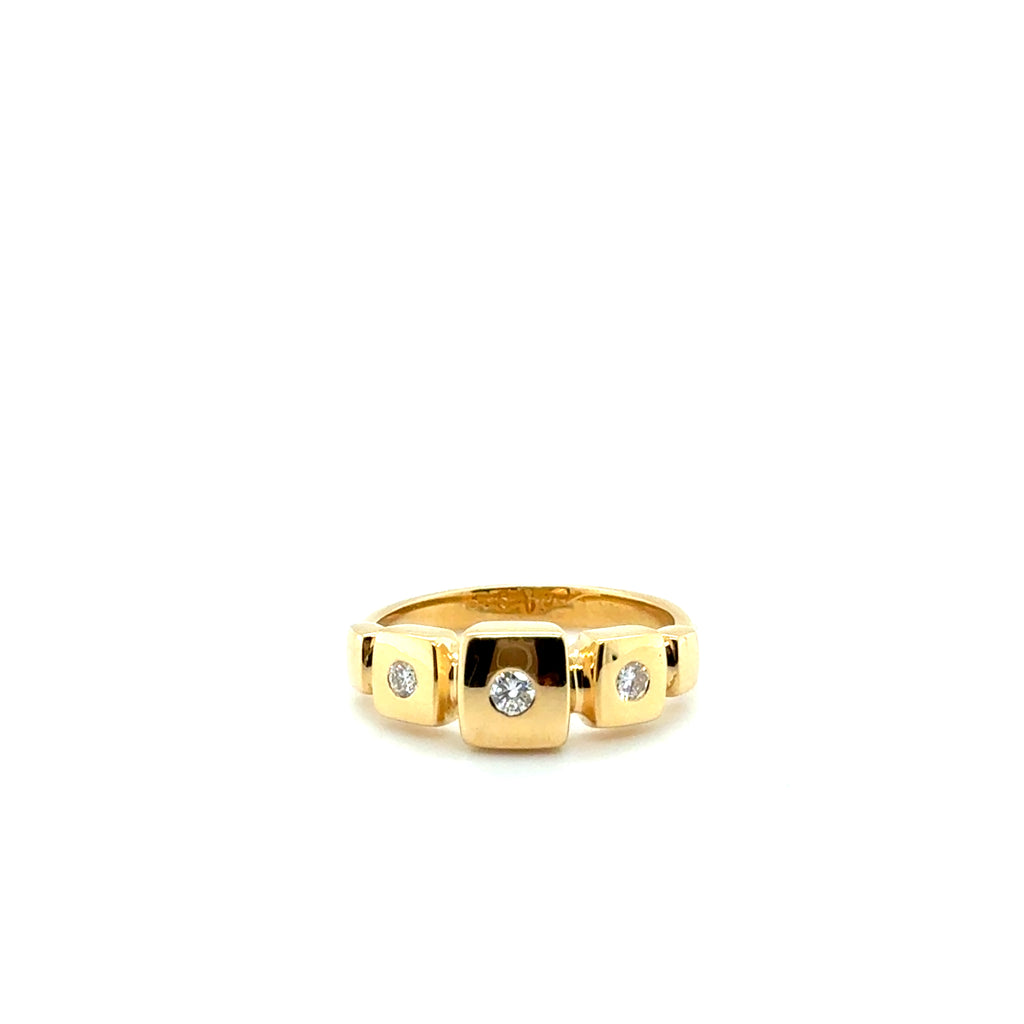 Bague Or jaune et Diamants