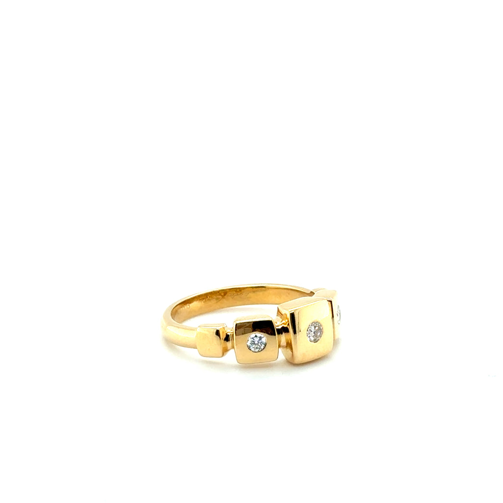Bague Or jaune et Diamants