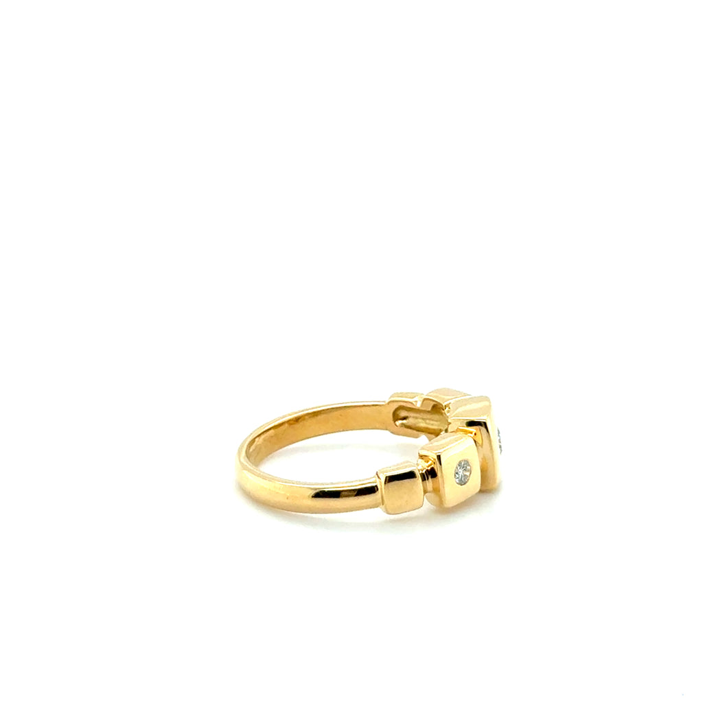 Bague Or jaune et Diamants