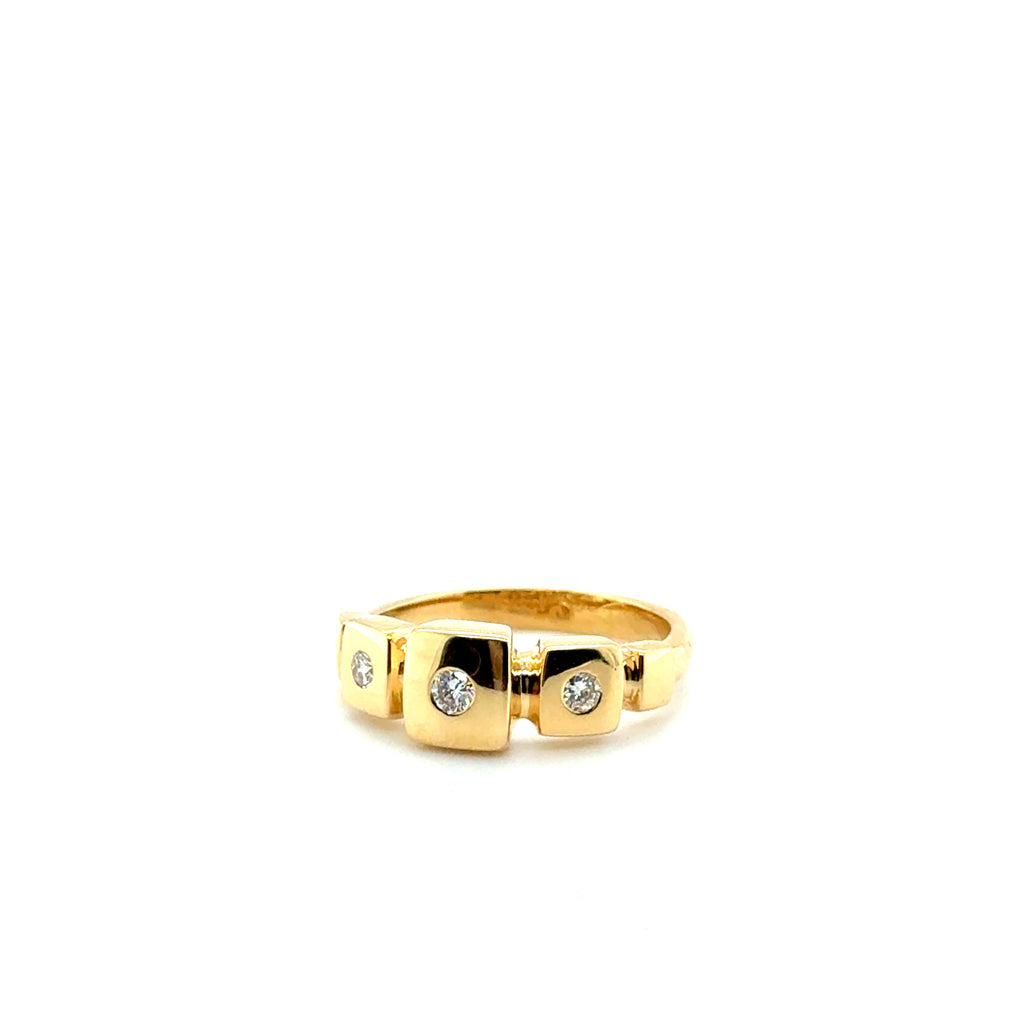 Bague Or jaune et Diamants