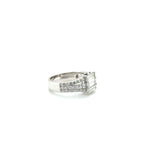 Bague Or Blanc - Diamants Baguette