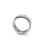 Bulgari - Bague or blanc et diamants - Modèle Parentesi