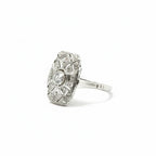 Art déco - Bague Platine et diamants
