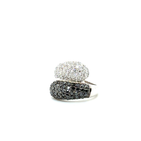 White gold and diamond ring