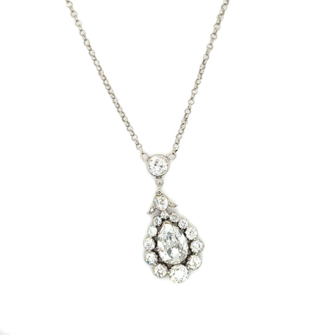 Pendentif Or blanc et Diamants - Époque 1900