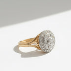 Bague Vintage deux ors - Diamants - 1940