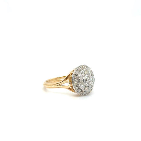 Bague Vintage deux ors - Diamants - 1940