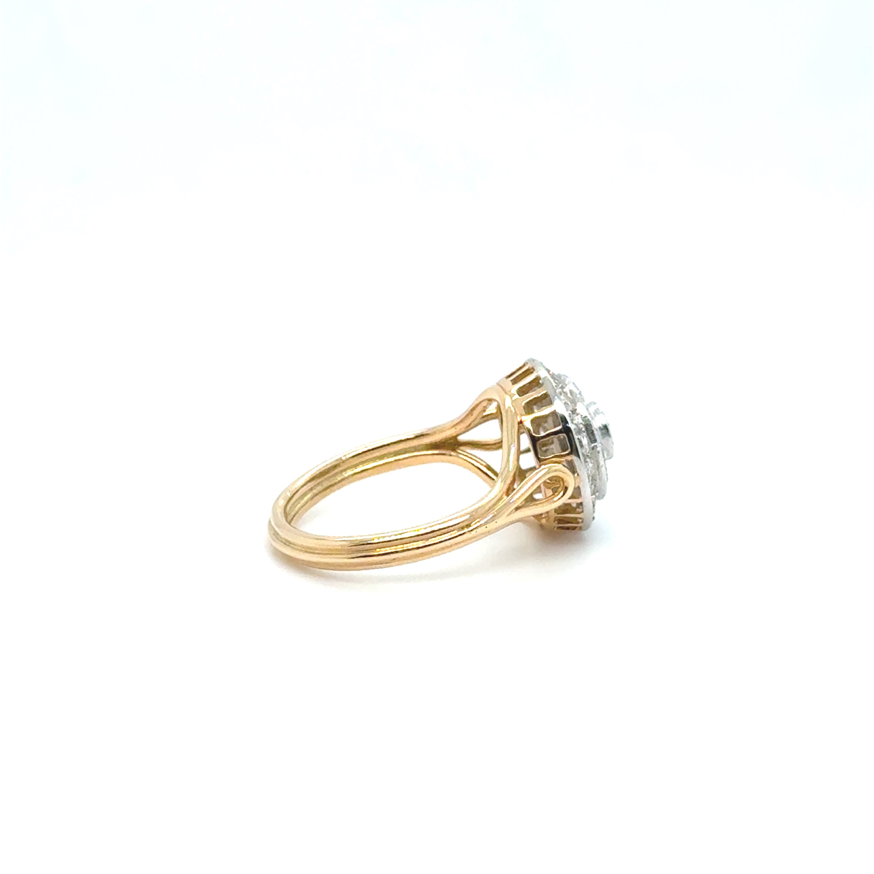 Bague Vintage deux ors - Diamants - 1940