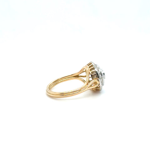 Bague Vintage deux ors - Diamants - 1940