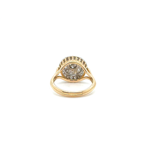 Bague Vintage deux ors - Diamants - 1940