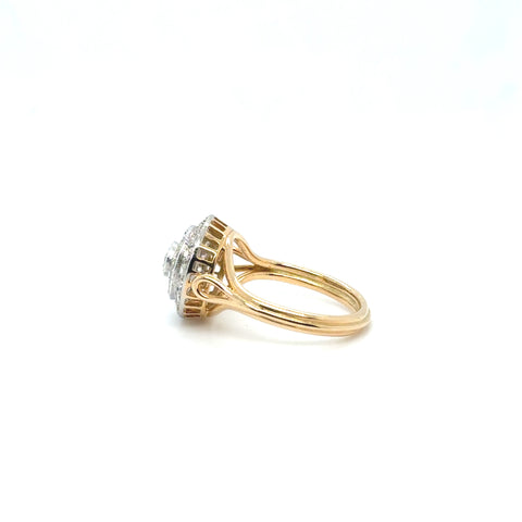 Bague Vintage deux ors - Diamants - 1940