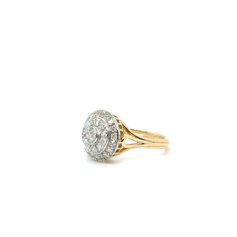 Bague Vintage deux ors - Diamants - 1940