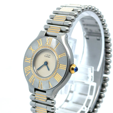 Cartier - Montre Vintage Must 21 - Or et acier