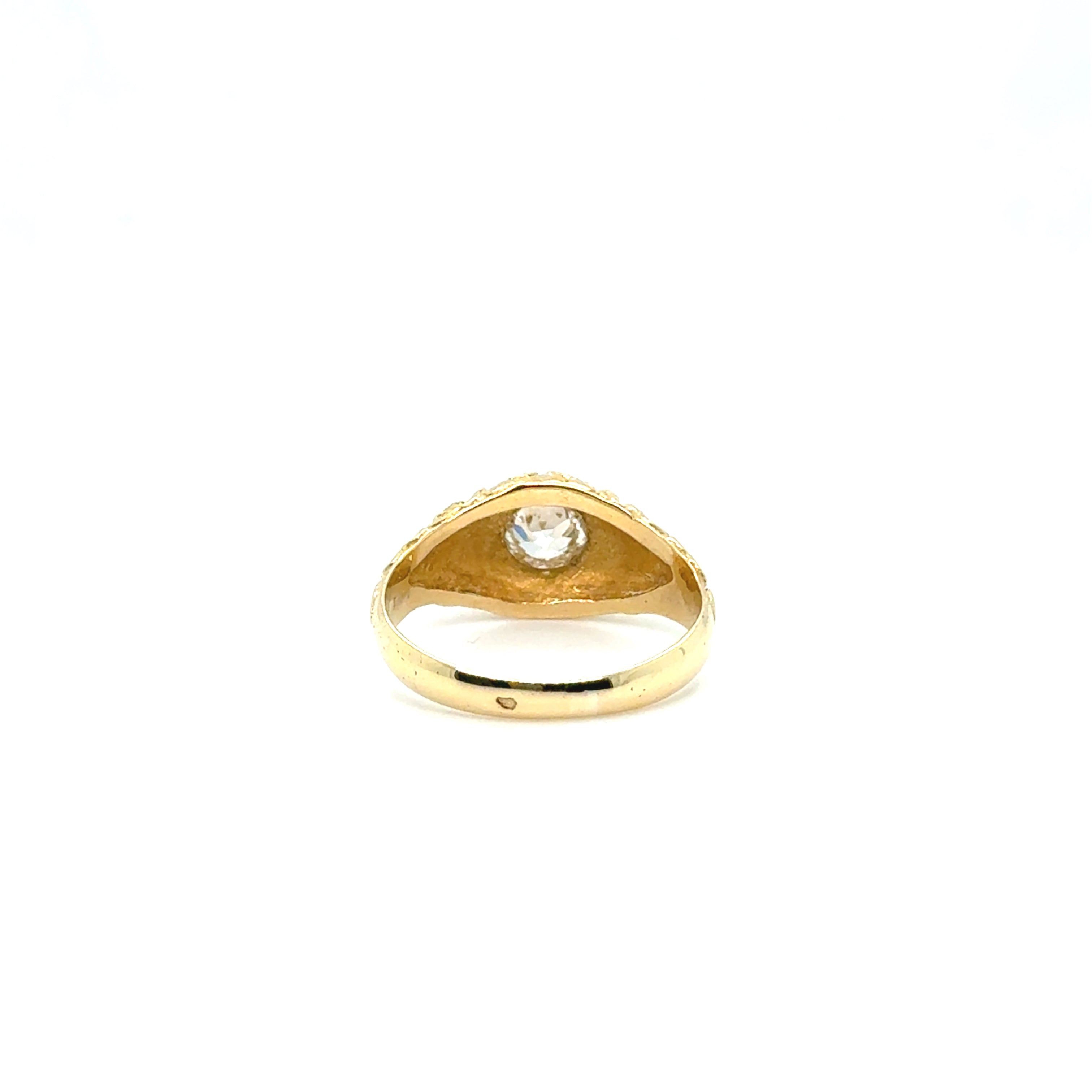 Bague de fiançaille Antique - Or jaune - Diamant 0,60 carat