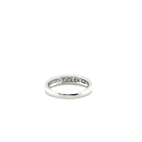 Demi Alliance Or Blanc et Diamants