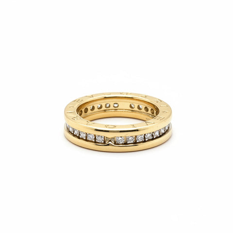 Bague Bulgari Or jaune et Diamants – LA REGENCE - Main Image